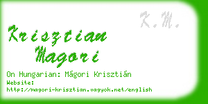 krisztian magori business card